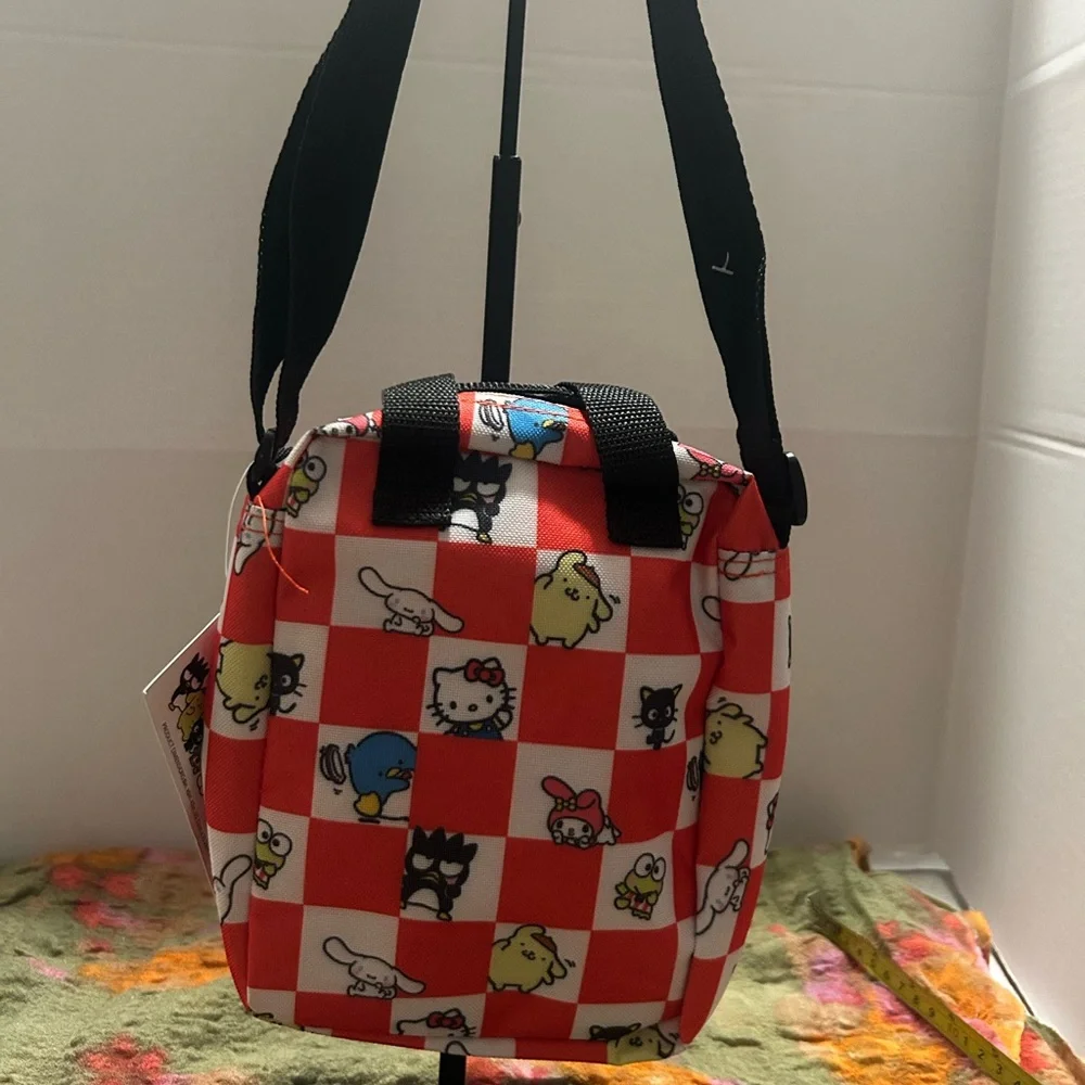 Hello Kitty Red and White Checkered Crossbody
